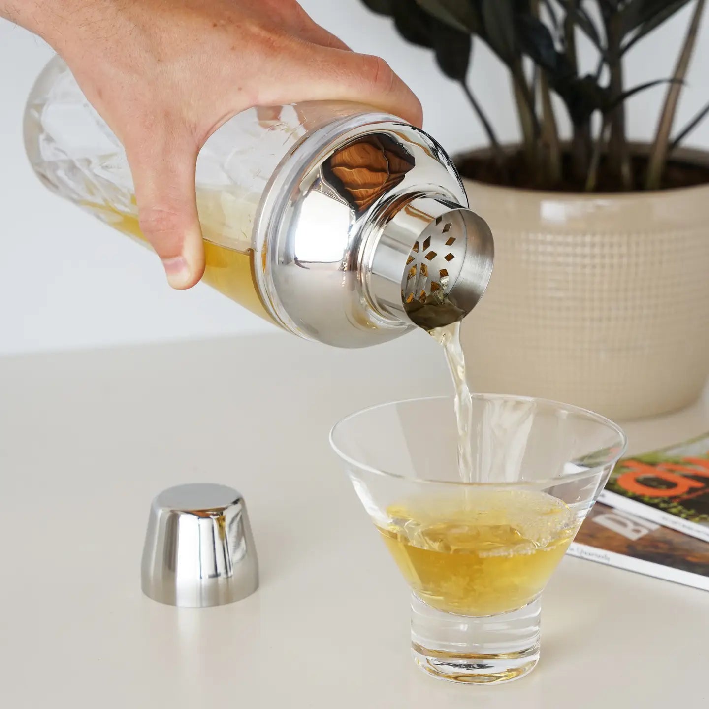 Admiral™ Crystal Cocktail Shaker with Builtin Strainer