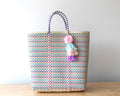 Beige with Colors Tote Bag by MexiMexi