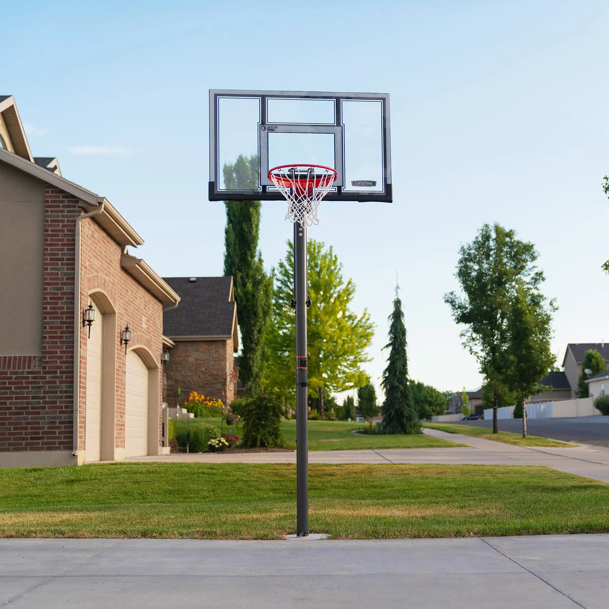 Lifetime Adjustable Round In-Ground Basketball Hoop (54-Inch Polycarbonate)