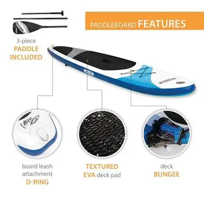 Lifetime Vista 110 Inflatable Stand-Up Paddleboard (Paddle Included)