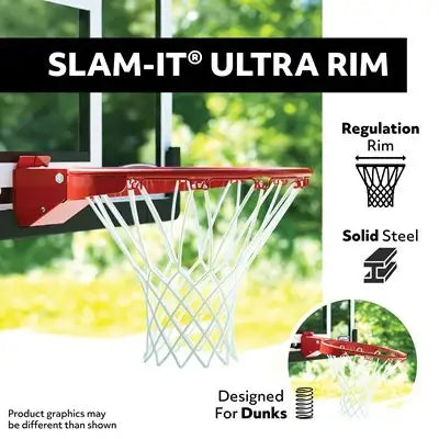Lifetime Mammoth Lift Bolt Down Basketball Hoop (54-Inch Tempered Glass)