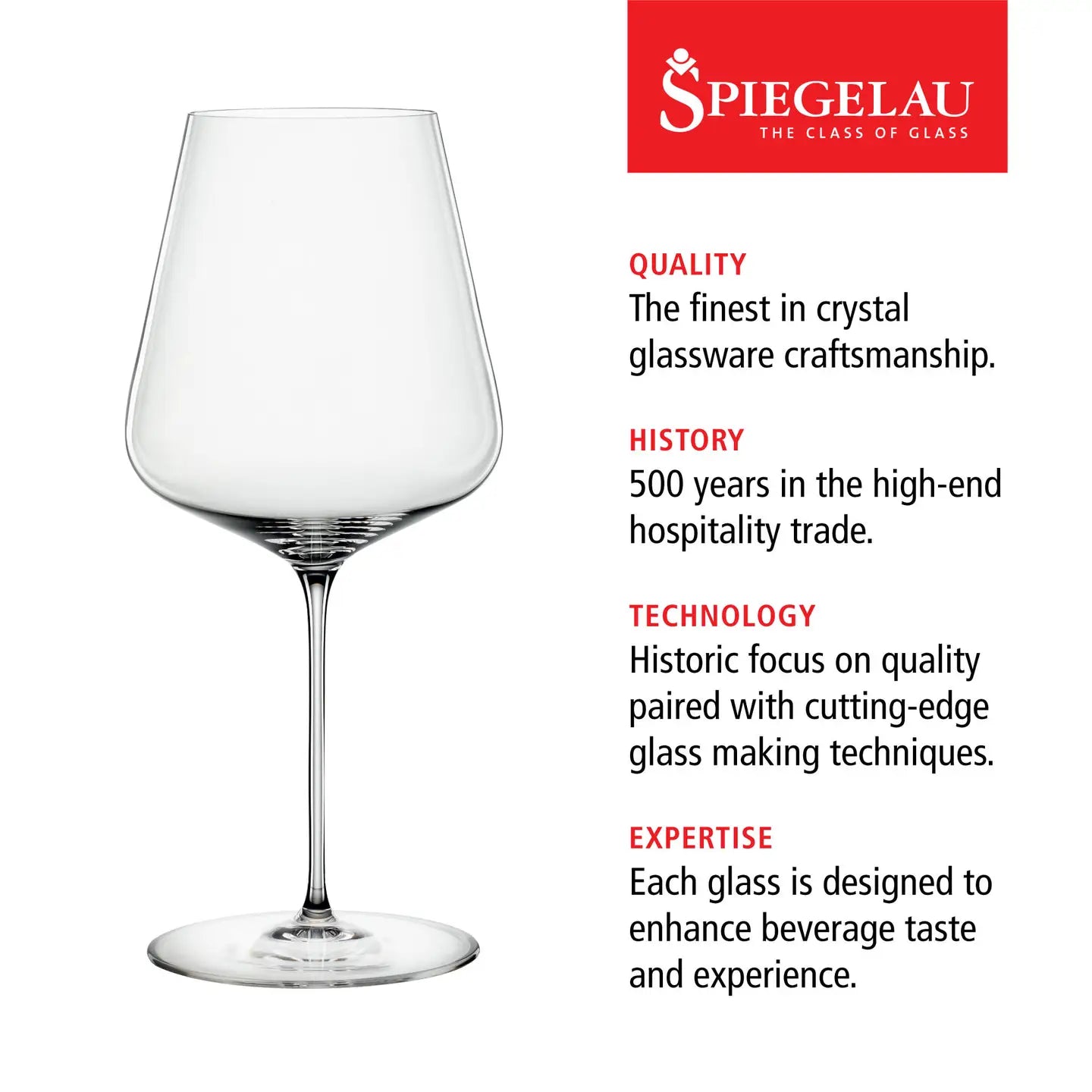 Definition Crystal Bordeaux Wine Glasses - Set of 2