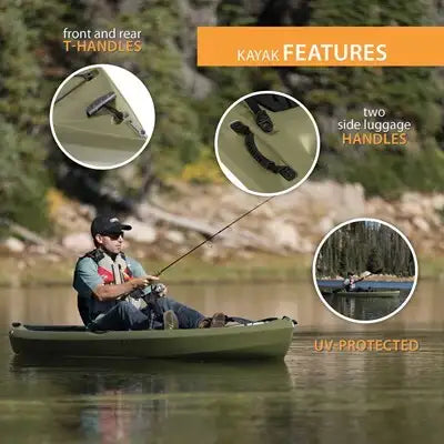 Lifetime Tamarack Angler 100 Fishing Kayak (Paddle Included)