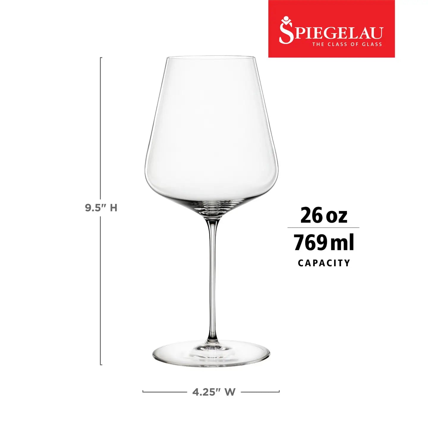 Definition Crystal Bordeaux Wine Glasses - Set of 2