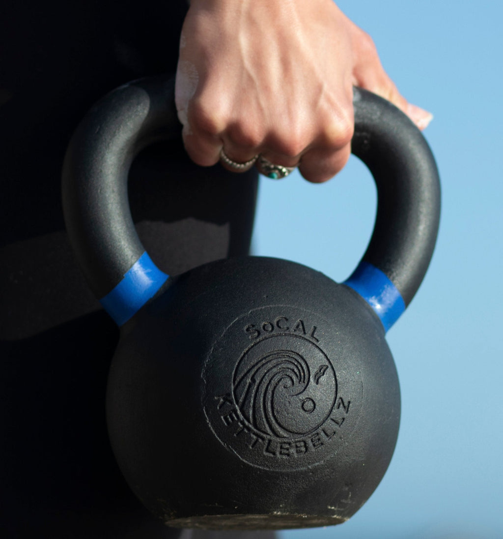 12 kg (26 lb) Powder-Coated Cast-Iron Kettlebell – Black | SoCal Kettlebellz
