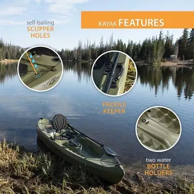 Lifetime Tamarack Angler 100 Fishing Kayak (Paddle Included)