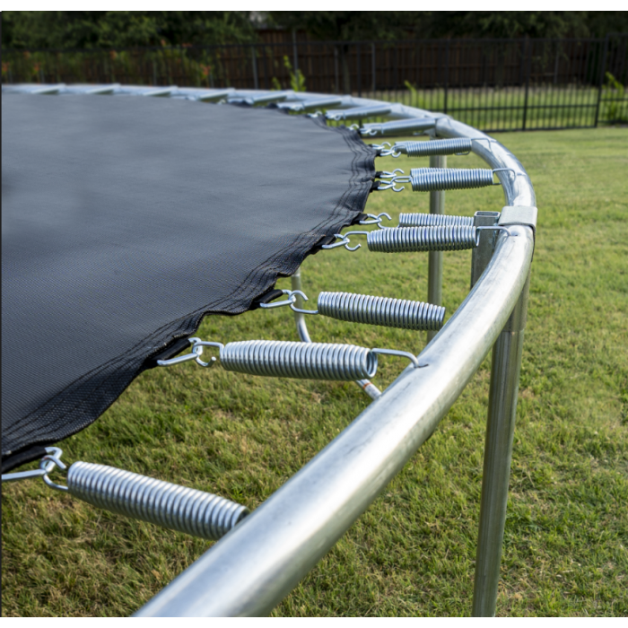 JumpKing 15' Trampoline - Outdoor/Indoor Recreational Trampoline with Basketball Hoop and Enclosure Net