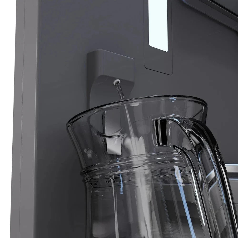 ZLINE 36" Panel Ready Built-In Bottom Freezer Refrigerator,Water Dispenser, Ice Maker,Graphite Gray GRBIT-36