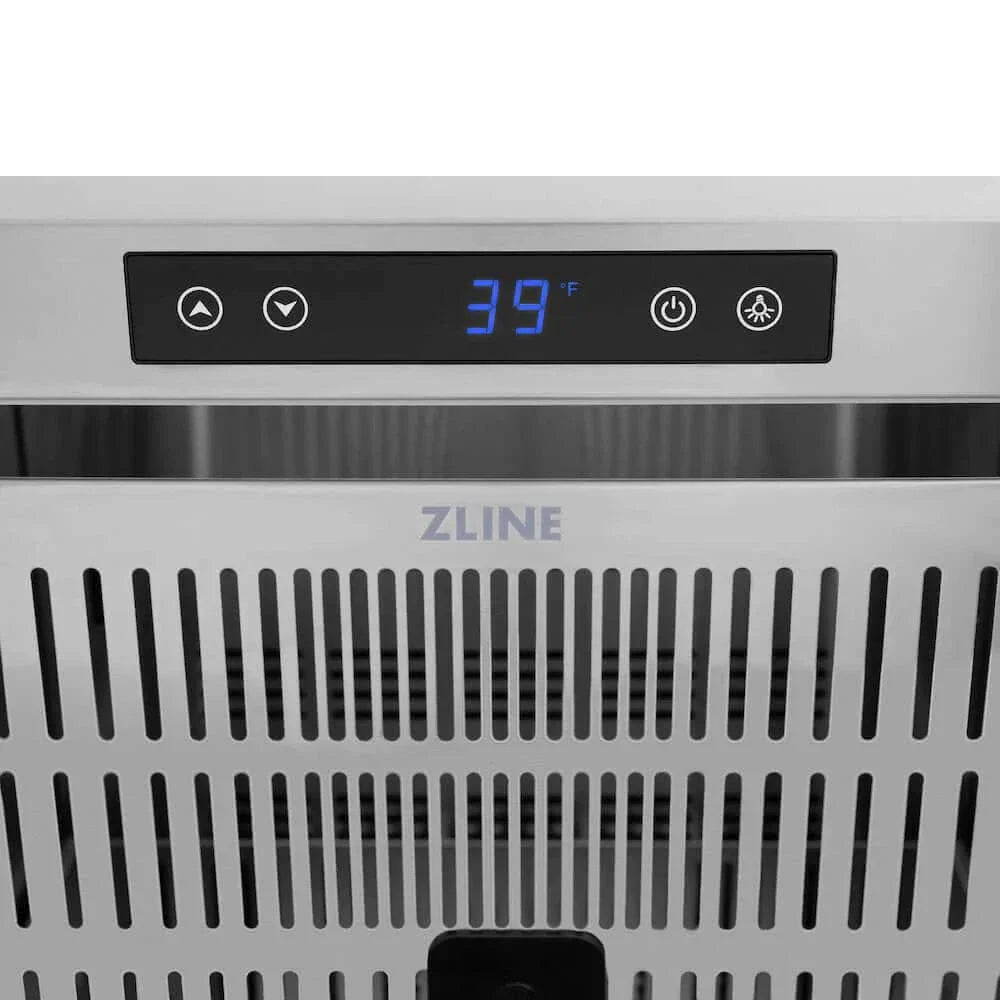 ZLINE 24" Touchstone 168 Can Outdoor-Rated Dual Refrigerator Drawer, Panel Matte Black, RDSPOZ-24-MB