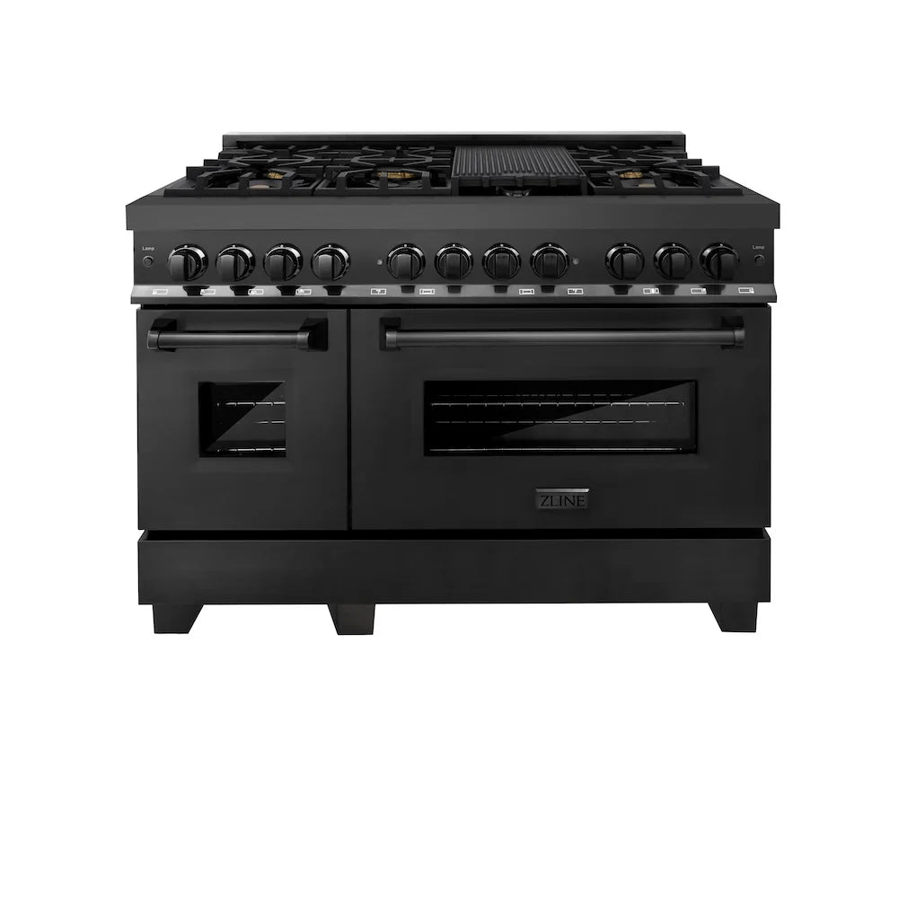 ZLINE 48" Bundled Stainless DualRange RangeHood Dishwasher 3KP-RABRH48-DW