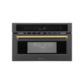ZLINE 30” Convection Microwave, Black Stainless, Gold MWOZ-30-BS-G