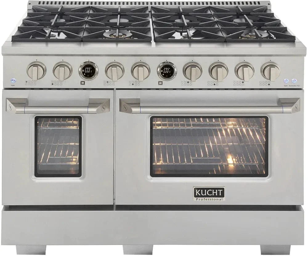 Kucht KX Series 48" Freestanding Dual Fuel Range Liquid Propane KXP48-SS/LP