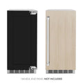 ZLINE 15" Touchstone Clear Cube Ice Maker Drain Pump Panel Ready Door ICCDP-15