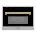 ZLINE 24" Convection Microwave, Stainless Steel, Gold MWOZ-24-G