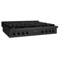 ZLINE 48" Paramount Gas Rangetop Black Stainless Steel SRTB-48