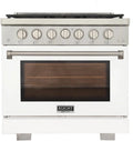 Kucht 36" Freestanding Professional Gas Range Liquid Propane KFX3600X/LP-W
