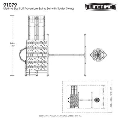 Lifetime Big Stuff ® Two-Slide Swing Set