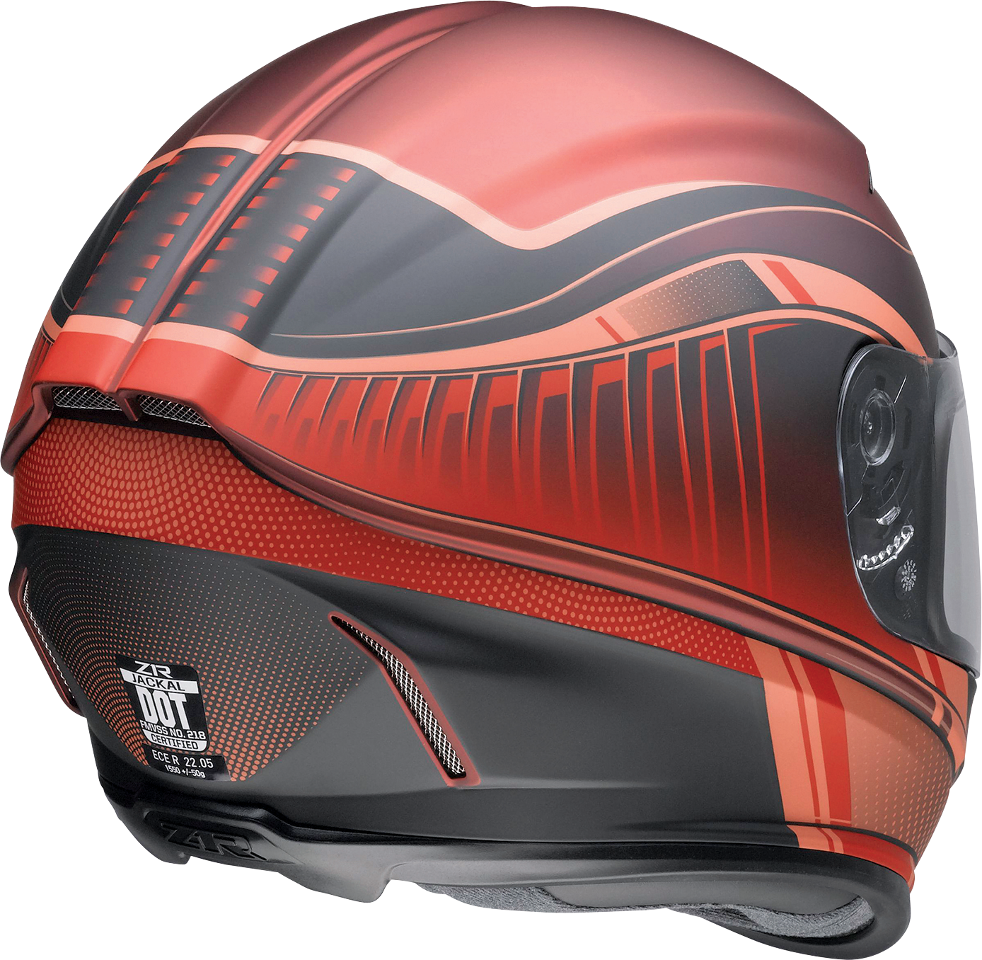 Z1R, Z1R Jackal Helmet Dark Matter Red Medium 0101-14850 - Advanced Aerodynamic Motorcycle Helmet with Sun Visor and Ventilation