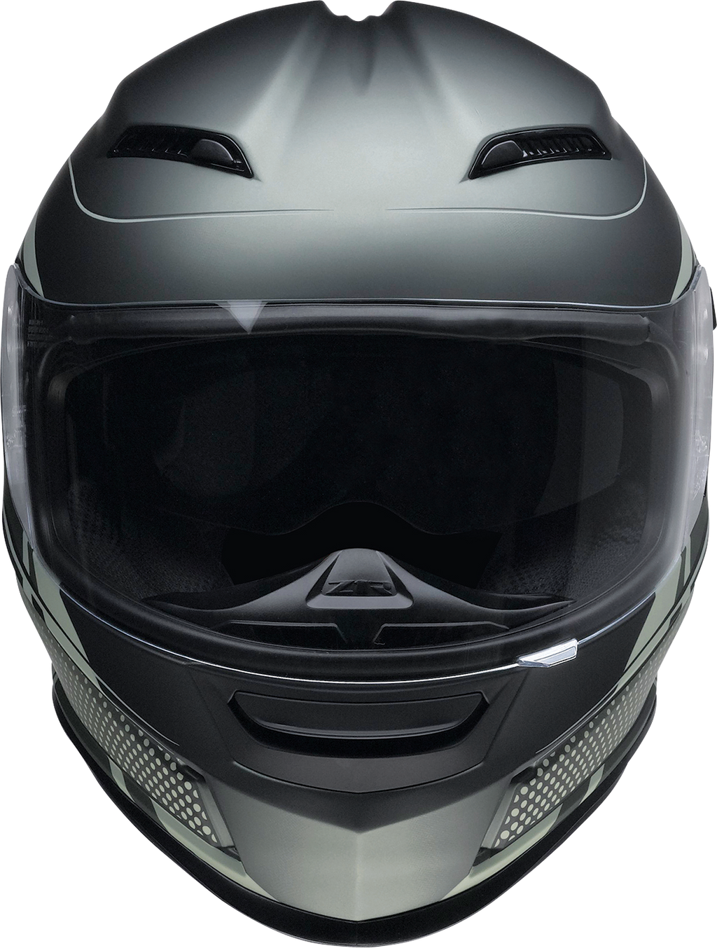 Z1R, Z1R Jackal Helmet Dark Matter Green XL 0101-14859 – Aerodynamic Motorcycle Helmet with Drop-down Sun Visor and Advanced Ventilation