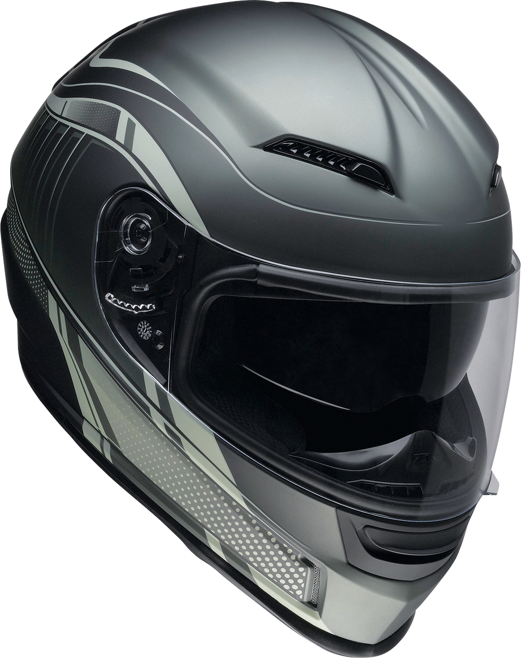 Z1R, Z1R Jackal Helmet Dark Matter Green XL 0101-14859 – Aerodynamic Motorcycle Helmet with Drop-down Sun Visor and Advanced Ventilation