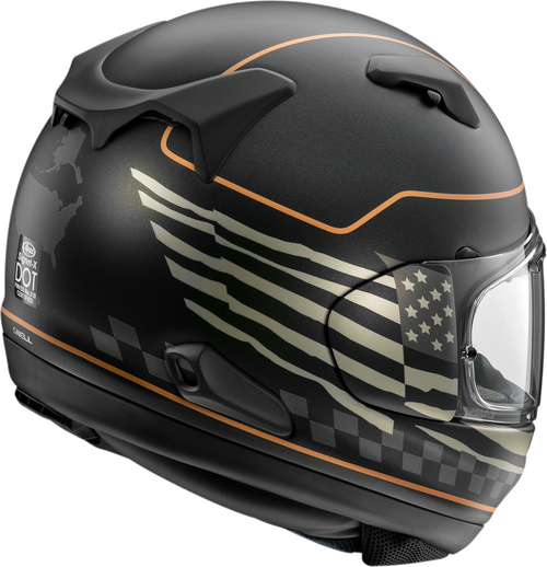 ARAI HELMETS, ARAI HELMETS Signet-X US Flag Black Frost Motorcycle Helmet - Medium (Part #0101-15955)