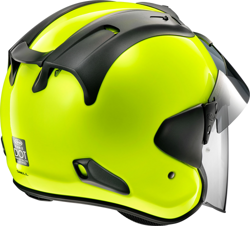 ARAI HELMETS, Arai Helmets Ram-X Large Fluorescent Yellow Motorcycle Helmet with VAS-Z Shield System