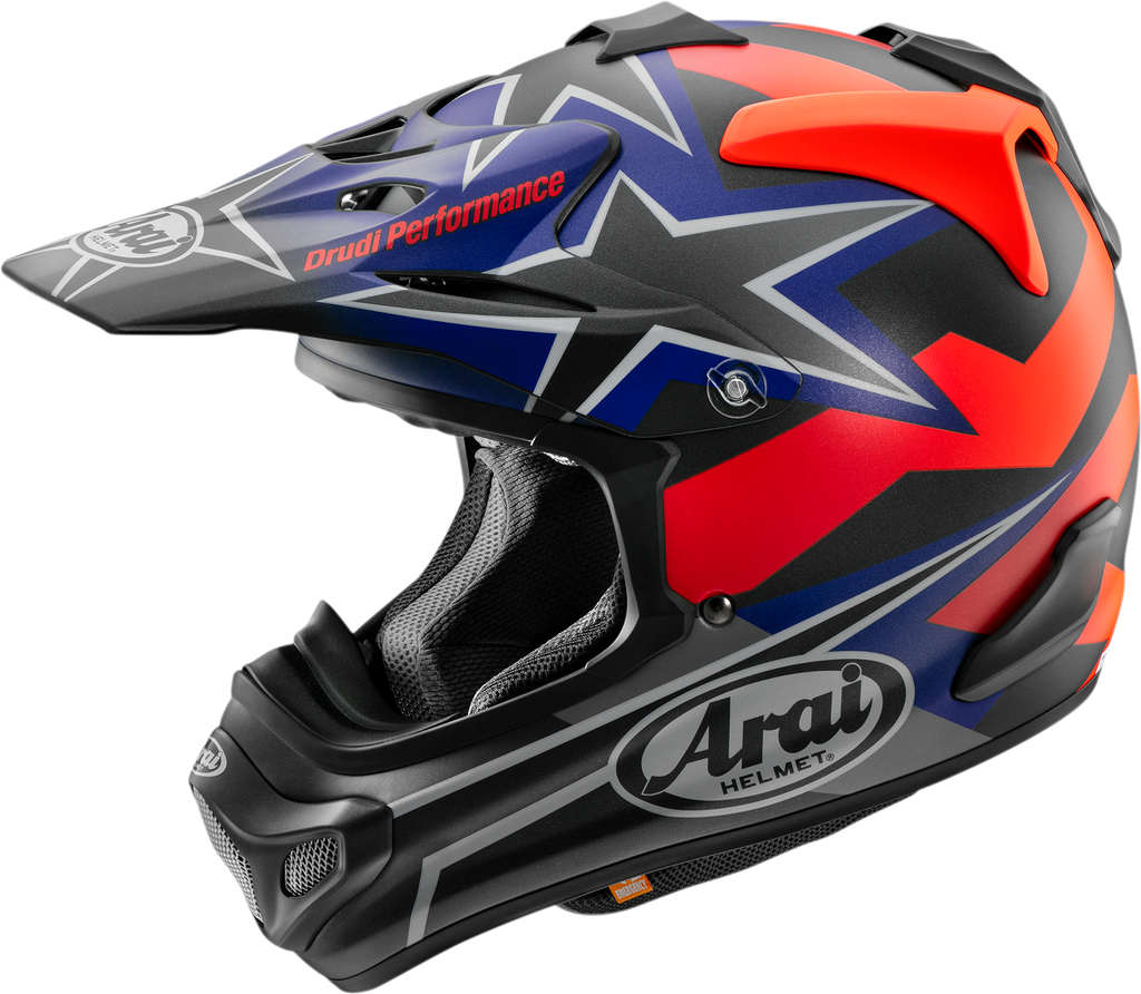 ARAI HELMETS, Arai Helmets VX-Pro4 Stars & Stripes Black Frost Medium – Advanced Off-Road Motorcycle Helmet