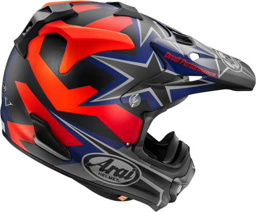 ARAI HELMETS, Arai Helmets VX-Pro4 Stars & Stripes Black Frost Medium – Advanced Off-Road Motorcycle Helmet