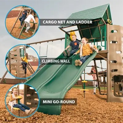 Lifetime Big Stuff ® Two-Slide Swing Set