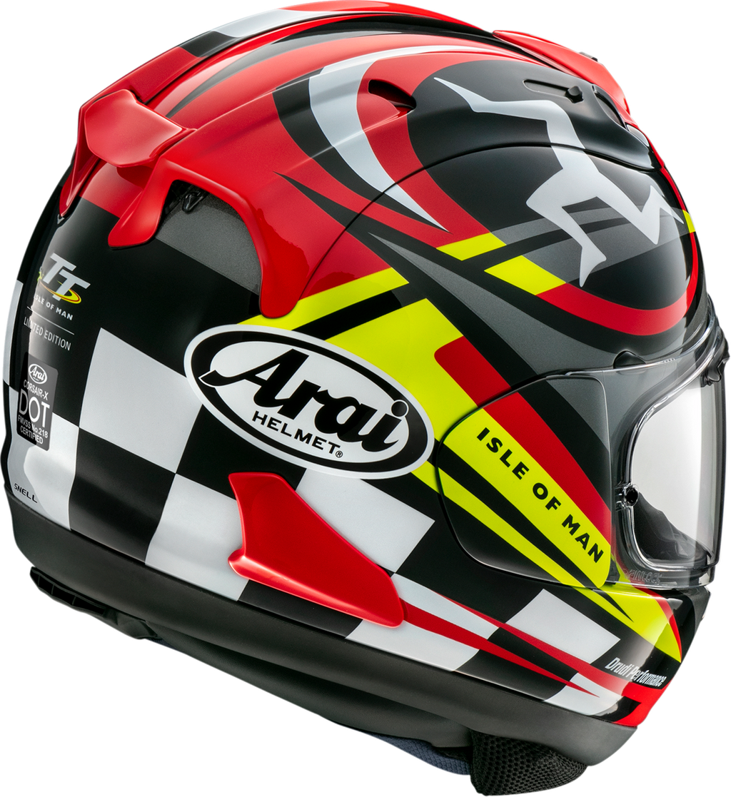 ARAI HELMETS, ARAI Helmets Corsair-X Isle of Man TT 2023 XS - Advanced Motorcycle Helmet with Superior Ventilation and Safety Features