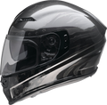 Z1R, Z1R Jackal Helmet Patriot Stealth XL by Z1R – Aerodynamic Motorcycle Helmet with Anti-Fog Shield and Drop-Down Sun Visor
