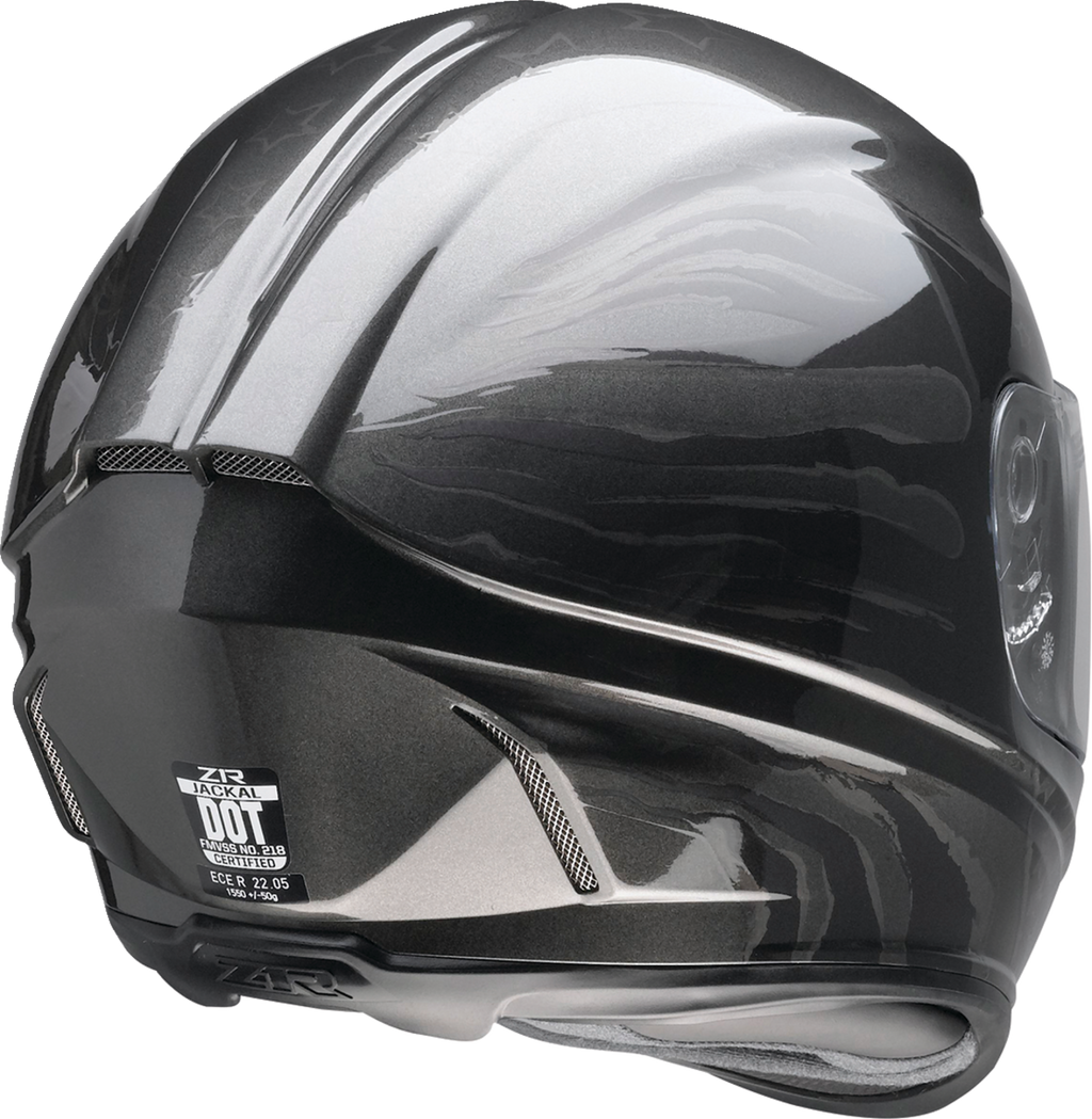 Z1R, Z1R Jackal Helmet Patriot Stealth XL by Z1R – Aerodynamic Motorcycle Helmet with Anti-Fog Shield and Drop-Down Sun Visor