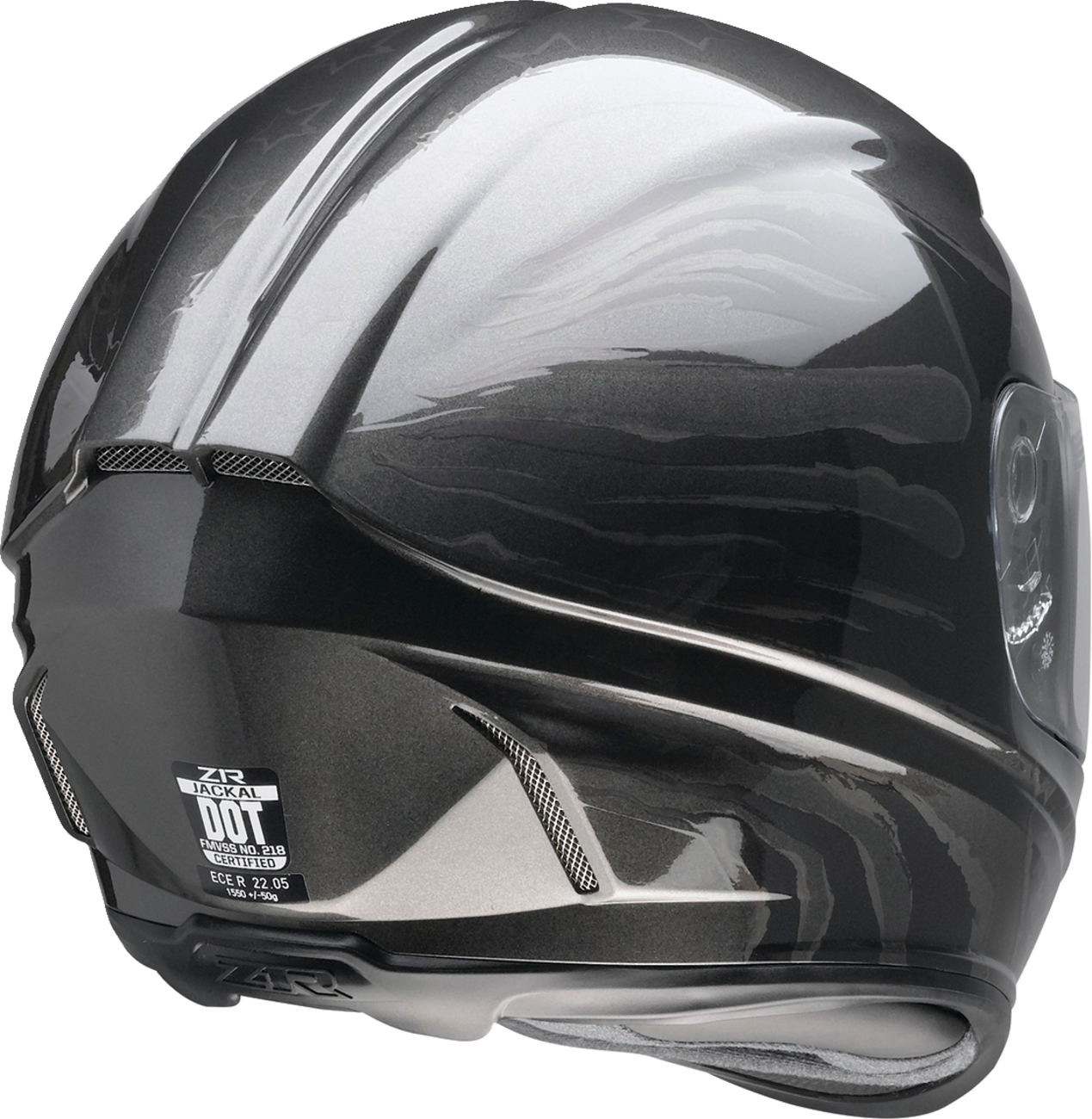 Z1R, Z1R Jackal Helmet Patriot Stealth XL by Z1R – Aerodynamic Motorcycle Helmet with Anti-Fog Shield and Drop-Down Sun Visor