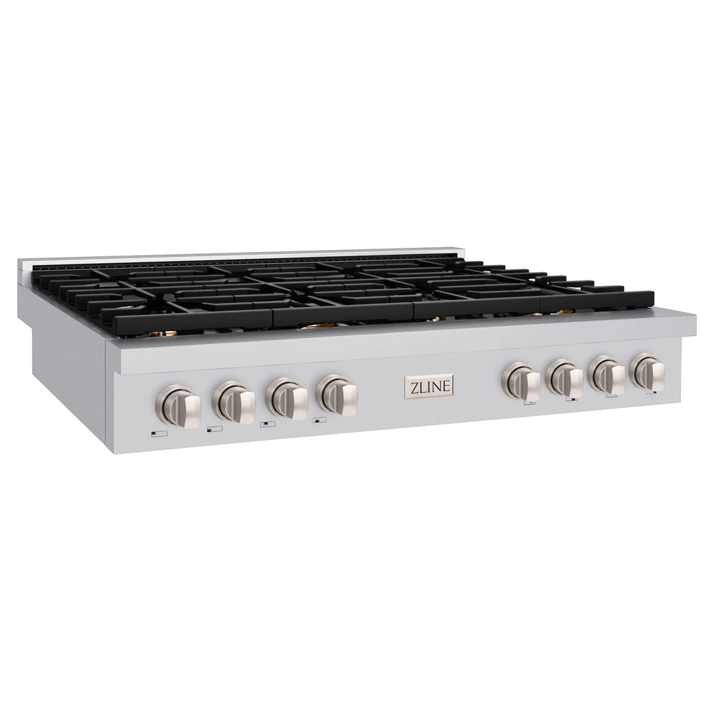 ZLINE 48" Paramount Gas Rangetop Stainless Steel Brass Burners SRT-BR-48