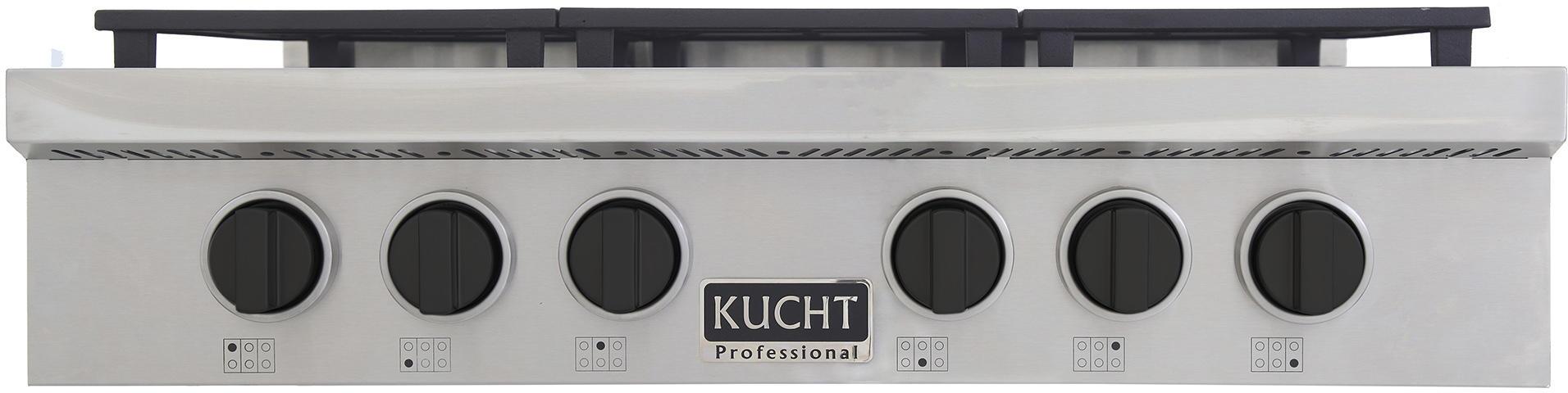 Kucht 36" Stainless Propane Cooktop-KFX369T/LP-K