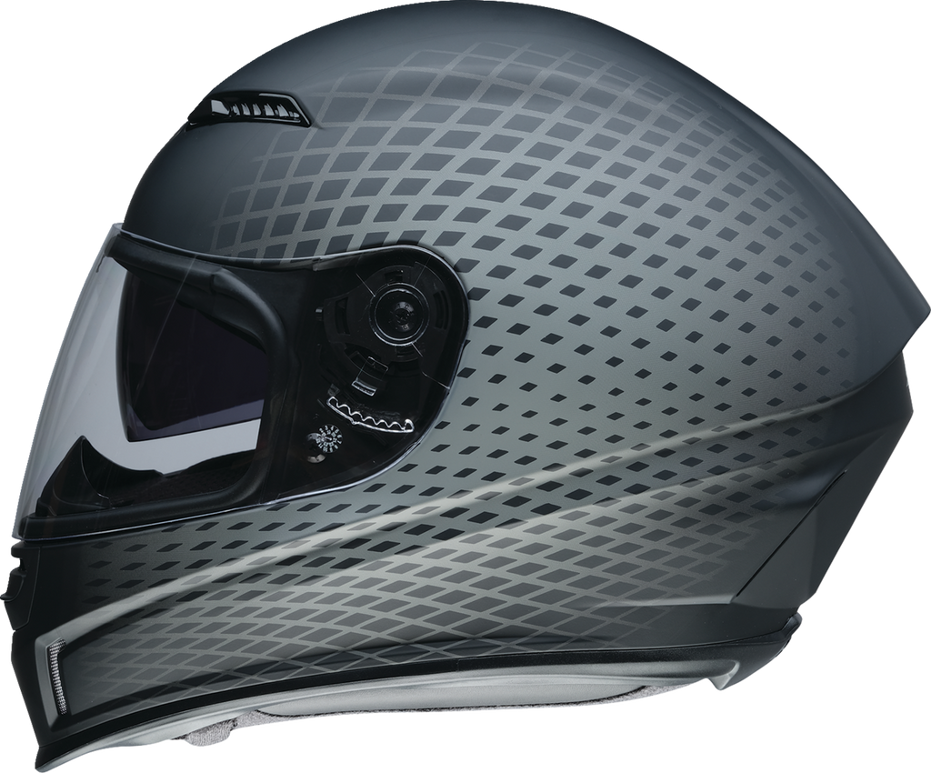 Z1R, Z1R Jackal Waveform Gray Motorcycle Helmet 2XL - Aerodynamic Shell with Anti-Fog Shield and Sun Visor