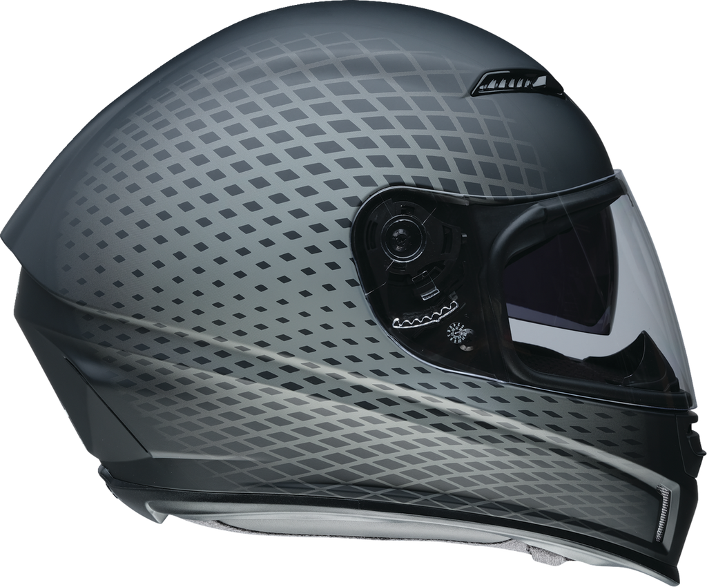 Z1R, Z1R Jackal Waveform Gray Motorcycle Helmet 2XL - Aerodynamic Shell with Anti-Fog Shield and Sun Visor