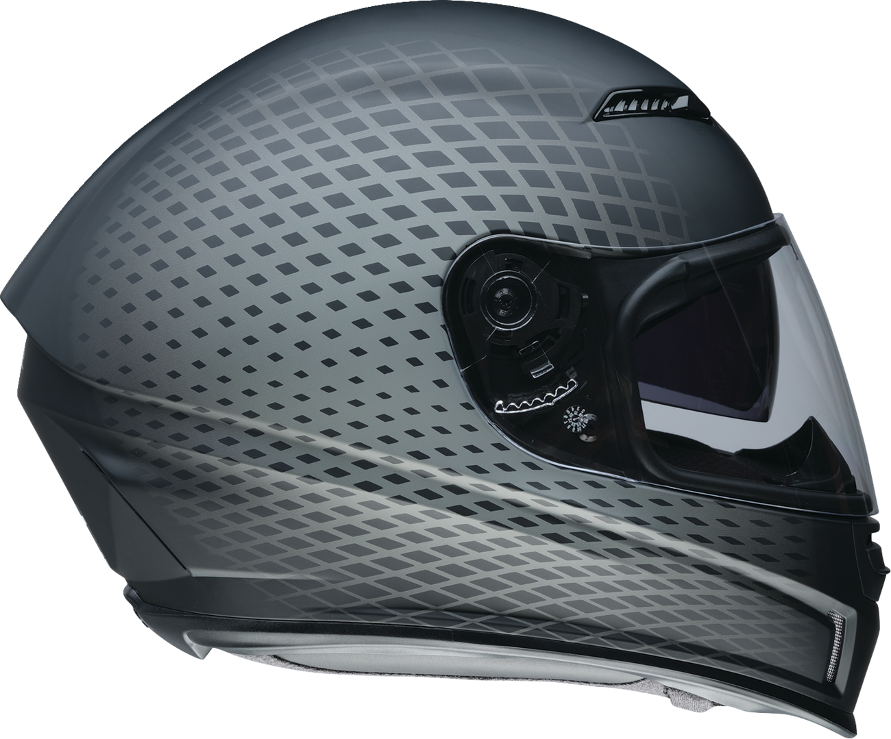 Z1R, Z1R Jackal Waveform Gray Motorcycle Helmet 2XL - Aerodynamic Shell with Anti-Fog Shield and Sun Visor