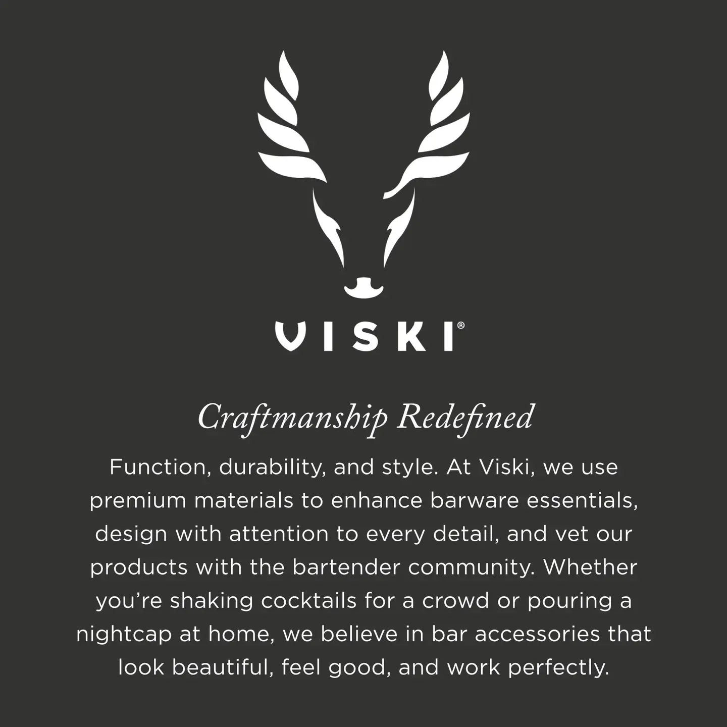 Viski Professional Crystal Cocktail Mixing Glass