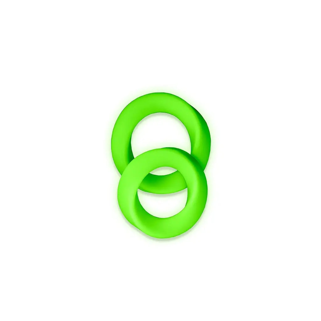 Cock Ring Set - Glow in the Dark - 2 Pcs