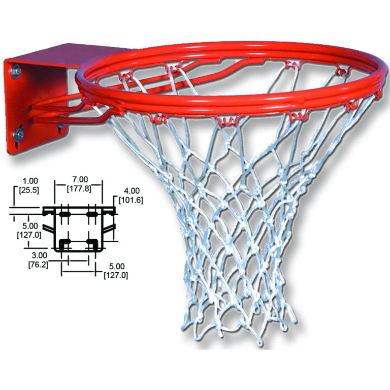 Douglas® Gooseneck 4.5" FST Basketball System, Fan Shaped Steel