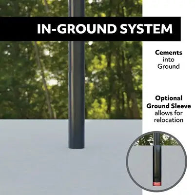 Lifetime Adjustable Round In-Ground Basketball Hoop (54-Inch Polycarbonate)