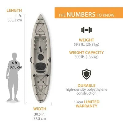 Lifetime Stealth Angler 110 Fishing Kayak