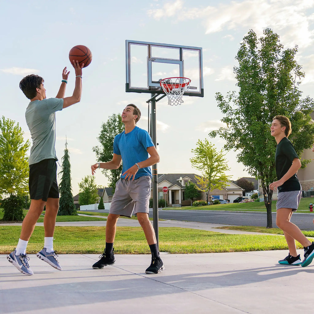 Lifetime Adjustable Round In-Ground Basketball Hoop (54-Inch Polycarbonate)