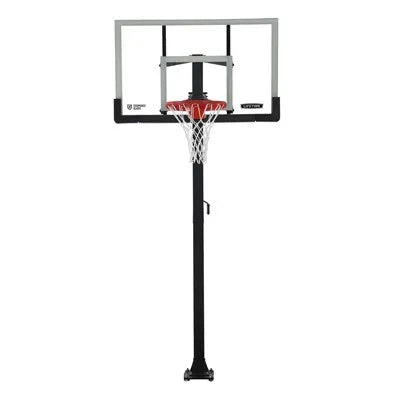 Lifetime Crank Adjust Bolt Down Basketball Hoop (54-Inch Tempered Glass)