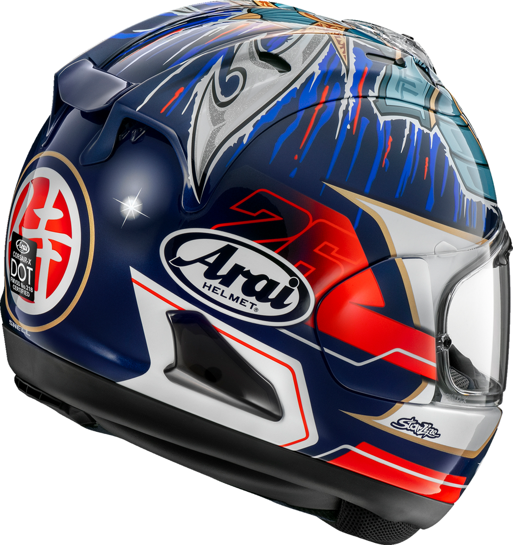 ARAI HELMETS, ARAI HELMETS Corsair-X Dani Samurai-3 Motorcycle Helmet – Medium (Part No. 0101-17689)