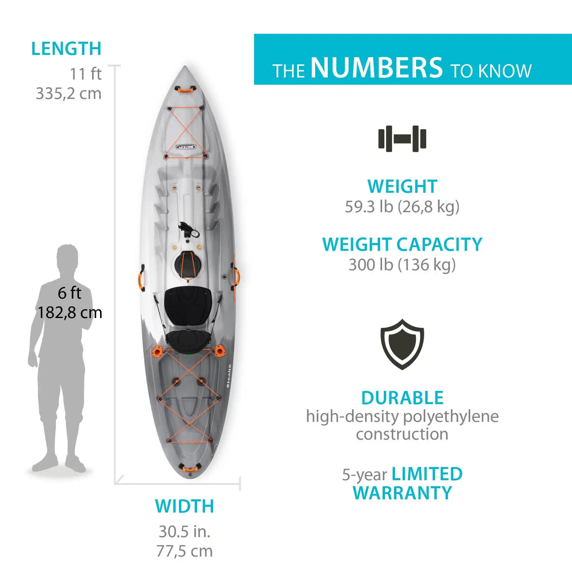 Lifetime Stealth 11 Sit-On-Top Kayak