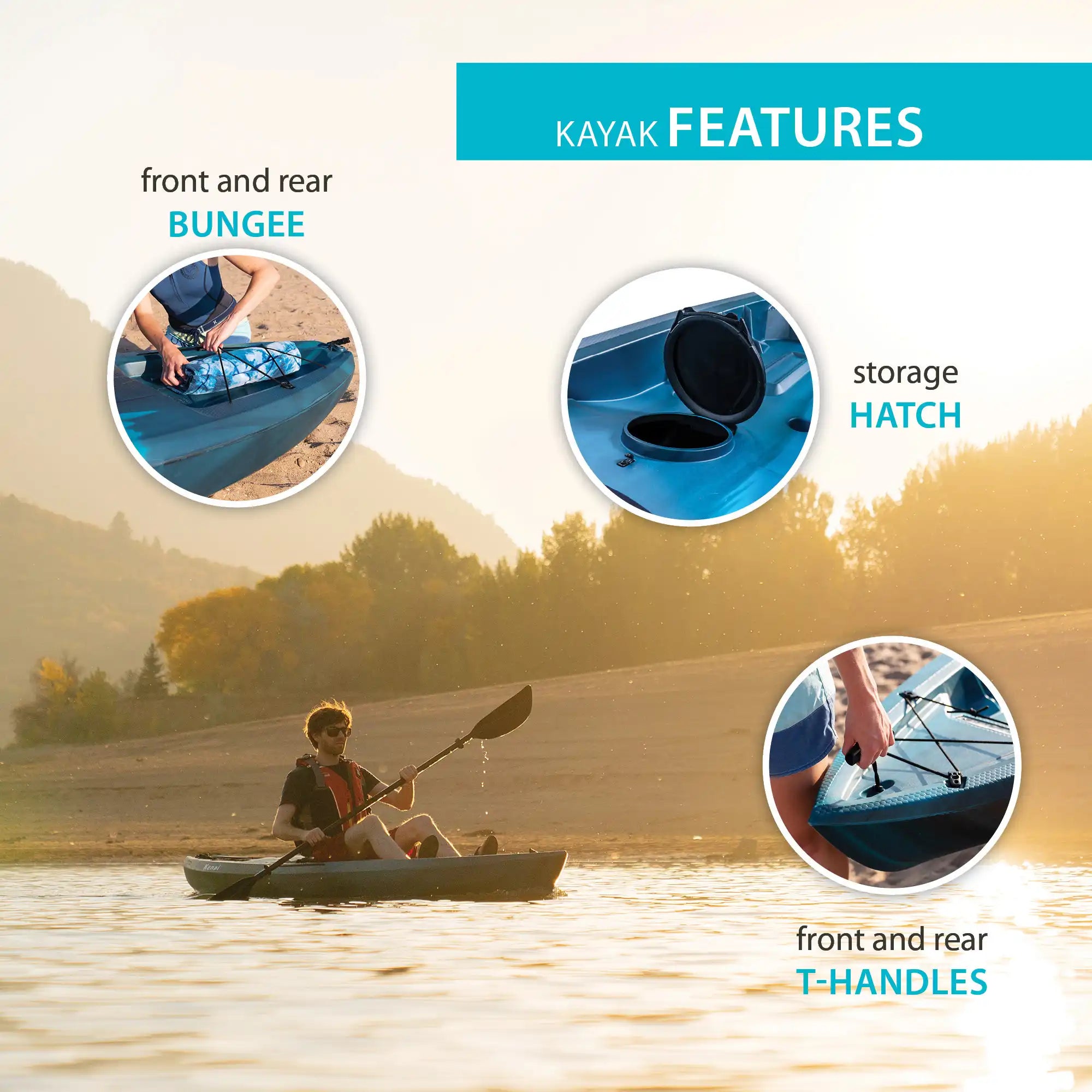Lifetime Kenai 103 Sit-On-Top Kayak (Paddle Included)