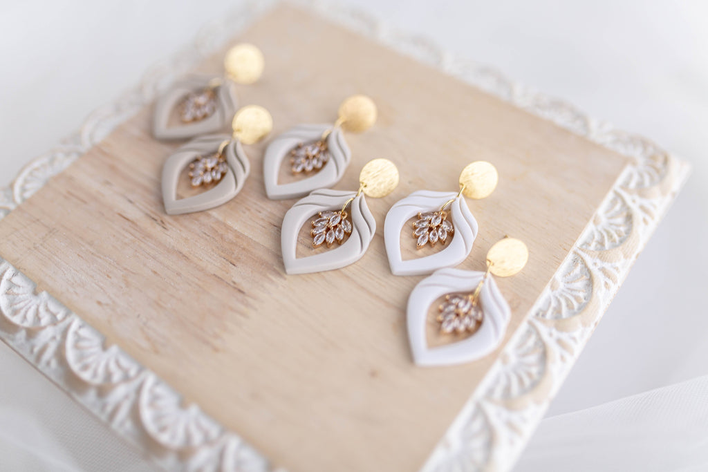 Clay Earrings | Luxe Crystal Dangles | Luxe Collection