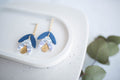 Clay Earrings | Hope Leaf Dangles | Indigo Daydream Collection